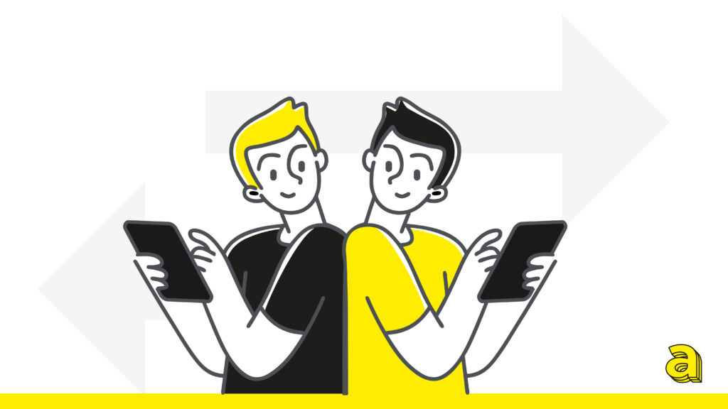 Due developer che collaborano spalla a spalla con in mano un tablet